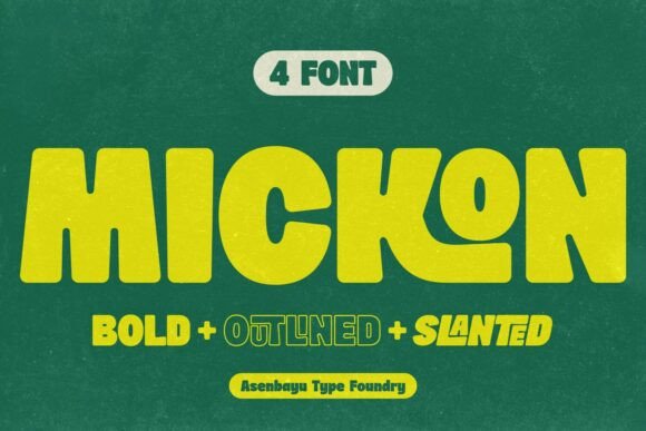 Boost Your Campaign with Mickon: A Bold and Friendly Display Font
