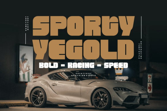 Bring Your Creations to Life with Sporty Yegold Font