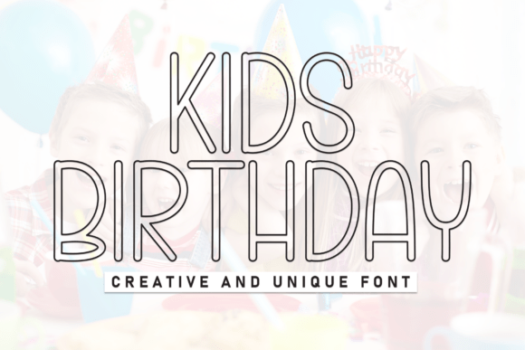Charming Kids Birthday Font for Creative Makers