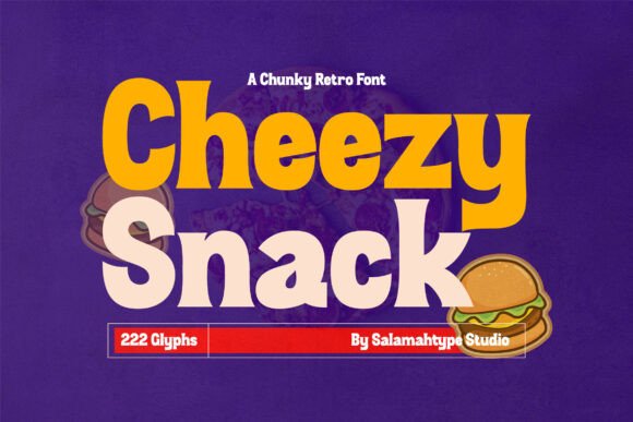 Cheezy Snack: A Bold and Playful Retro Font for Marketers
