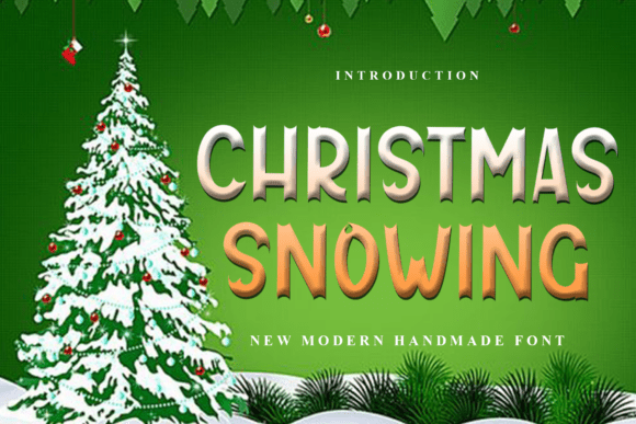 Christmas Snowing: A Festive and Friendly Display Font