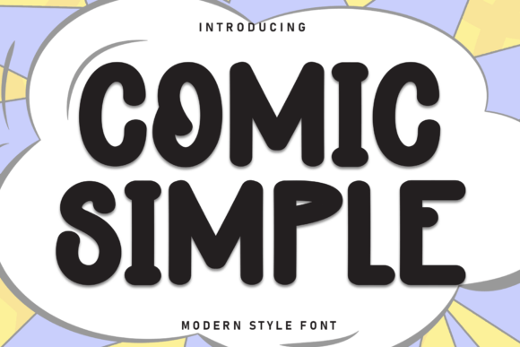 Comic Simple: A Playful Display Font for Editorial Design
