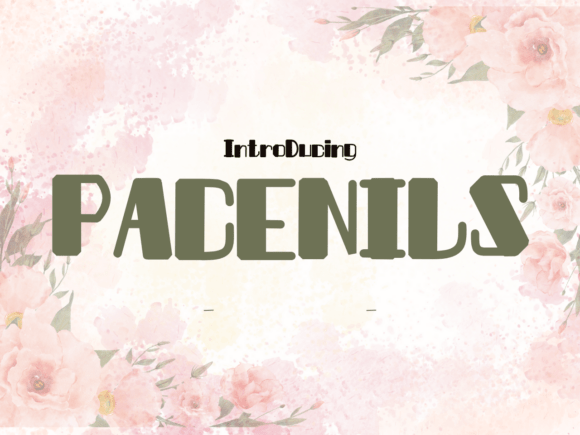 Discover the Charm of Pacenils: A Sweet and Friendly Display Font