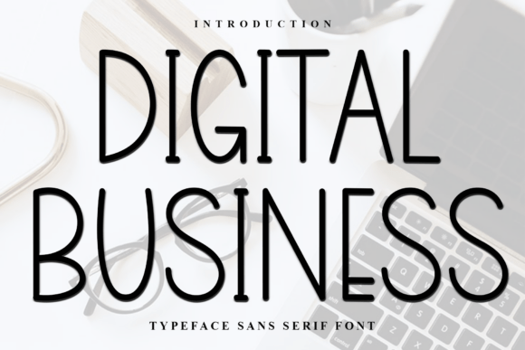 Discover the Magic of Digital Business: A Festive Typeface