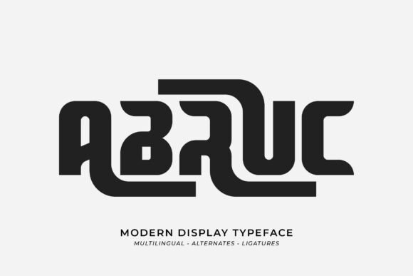 Elevate Your Editorial Design with Abruc, the Bold Modern Font