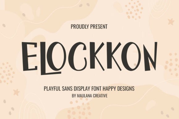 Elockkon: A Playful Display Font for Editorial Design