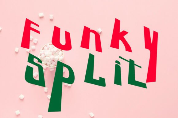 Funky Split: A Playful Display Font for Editorial Design
