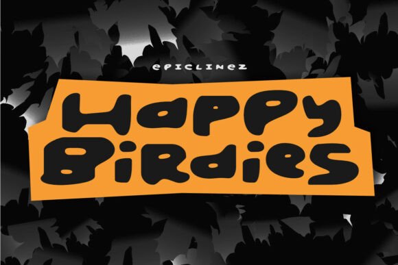 Happy Birdies: A Playful Font for Engaging Web Designs