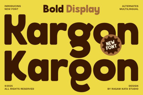 Kargon: A Bold and Friendly Display Font for Impactful Campaigns
