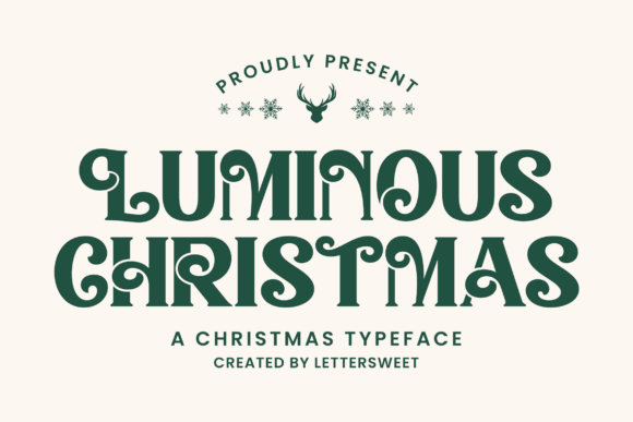 Luminous Christmas: A Charming Display Font for Editorial Magic