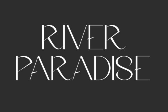 River Paradise: A Fresh Breeze in Typography