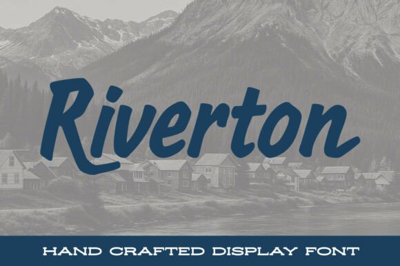 Riverton: A Bold and Hand-Crafted Display Font for Editorial Design