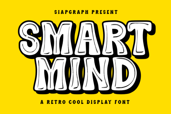 Smart Mind: A Retro Groovy Font for Creative Makers
