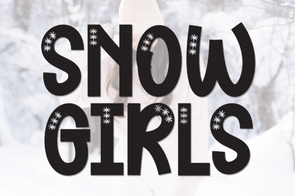 Snow Girls: A Charming Display Font for Creative Projects