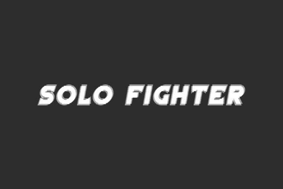 Solo Fighter: A Bold and Modern Typeface for Web Design