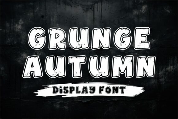 Transform Your Brand with Grunge Autumn: A Bold Typeface