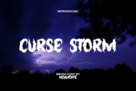Transform Your Brand with the Intense Curse Storm Font