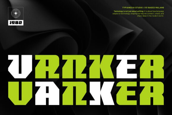 Unleash Creativity with Vanker: A Modern Sci-Fi Display Font