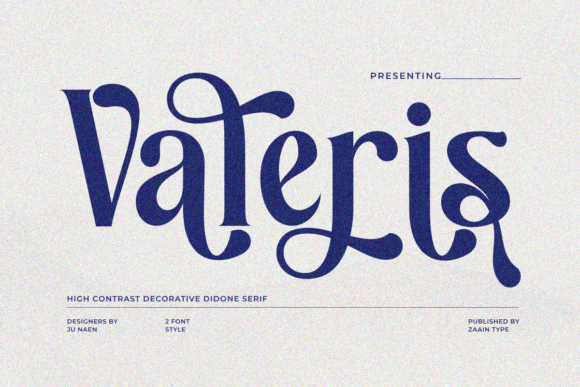 Valeris: A Modern Serif Font for Elegant Branding